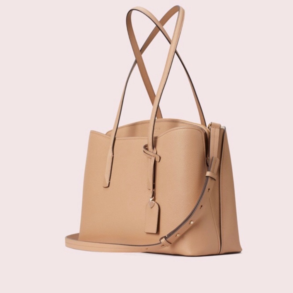 NWT Kate Spade Light Fawn Margaux Work Tote - Picture 2 of 16
